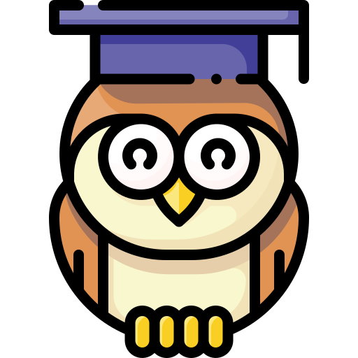Owl wearing a graduation cap